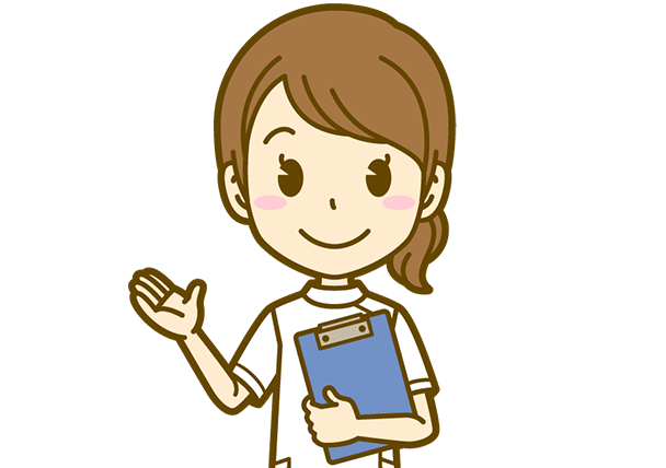 質問する女性のイラスト